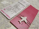 Pozivnice za vjenčanje - Pink Boarding pass