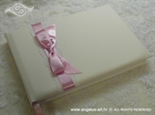 Wedding guestbook - Pink Bow