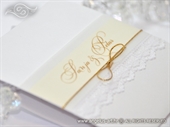 Pozivnica za vjenčanje Glorius Gold Lace