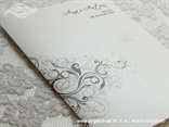 bijela perlasta zahvalnica modernog dizajna s krivuljom