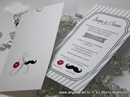 Pozivnica za vjenčanje - White Mustache Charm