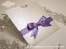 Pozivnica za vjenčanje Purple Butterfly Charm