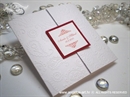 Pozivnica za vjenčanje Red & White Classic