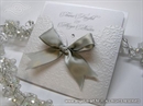 Pozivnica za vjenčanje - Silver Bow Charm