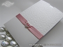 Pozivnica za vjenčanje rozo bijela etui