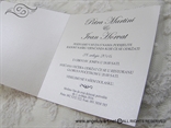 white wedding invitation