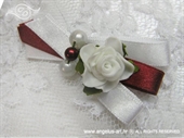 Kitica i rever za vjenčanje Bijela ruža i biseri