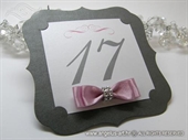 Broj stola za svadbenu svečanost - Dark Silver Frame