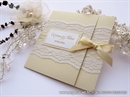 Pozivnice za vjenčanje-Cream Classic Lace Invitation