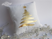 Jastuk sa zlatnim borom poklon za Božić