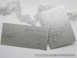 komplet srebrna pozivnica i zahvalnica za vjenčanje