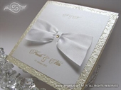 Pozivnica za vjenčanje - Stylish White Bow