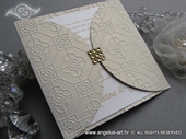 Wedding invitation - Gold Crystal Diva