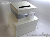 Kutija za kuverte - Silver Flower Cake
