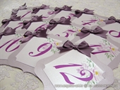 Broj stola za svadbenu svečanost - Lilac Frame