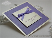 Pozivnica za vjenčanje Trendy Lilac Flower