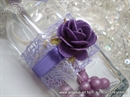 Pozivnica za vjenčanje Poruka u boci - Tamno lila ruža