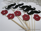 Photo booth props - Mustaches & Lips