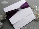 Wedding invitation - Purple Saten New Classic