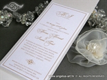 modern wedding invitation with fringe