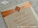 Pozivnica za vjenčanje Simplicity Orange Rose