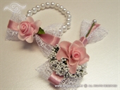 Kitica narukvica za vjenčanje roza ruža