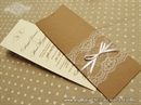 Pozivnica za vjenčanje - Vintage Bookmark Lace