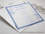 plavo bijela moderna pozivnica za vjenčanje