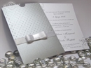 Pozivnica za vjenčanje - Silver Dot Charm