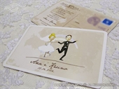 Pozivnica za vjenčanje u obliku razglednice