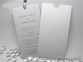 Wedding invitation -  Charm White and Silver 