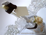 pozivnica u boci za vjenčanje krem smeđa