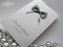 Pozivnica za vjenčanje - Silver Bow Charm