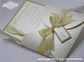 Wedding invitation - White Cream Beauty