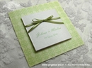 Pozivnica za vjenčanje Trendy Zelena mašna
