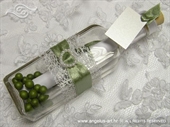 Pozivnica za vjenčanje Poruka u boci - Zeleno srce