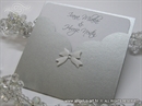 Pozivnica za vjenčanje - Silver&White Charm