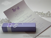 Pozivnica za vjenčanje - Purple Butterfly History