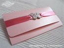 Pozivnica za vjenčanje - Pink Butterfly Letter