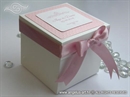 Wedding cake box - Pink Dots