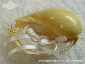 Jastučić za prstenje Školjka s perlama