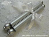 Invitation for baptism - Silver scroll