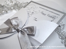 Pozivnica za vjenčanje Crystal Silver Beauty