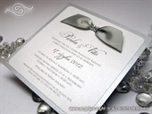 Wedding invitation - Lovely Silver Shine