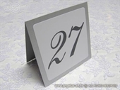Broj stola za vjenčanje - Silver Beauty