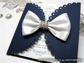 Pozivnica za vjenčanje - Royal Blue Lace Diva