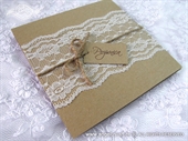 Wedding invitation-Vintage Lace Glorius 1