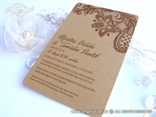 vintage retro wedding invitation with lace motif