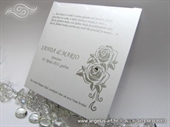 Zahvalnica za vjenčanje - Silver Rose Charm