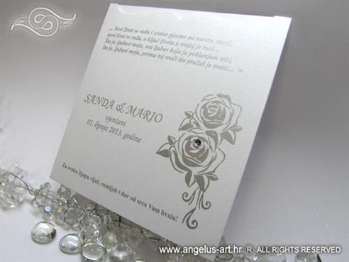 Silver Rose Charm